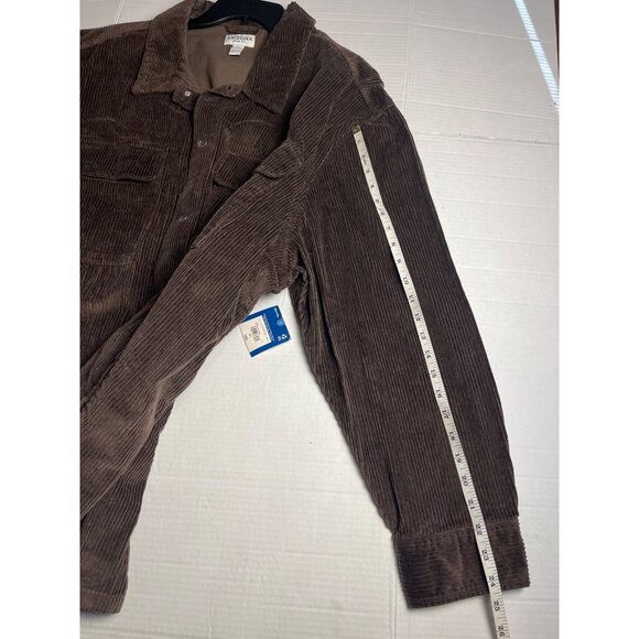 Arizona Jean Co Mens Brown Corduroy Long Sleeve Button Up Shirt Shacket 3XL - Picture 13 of 13
